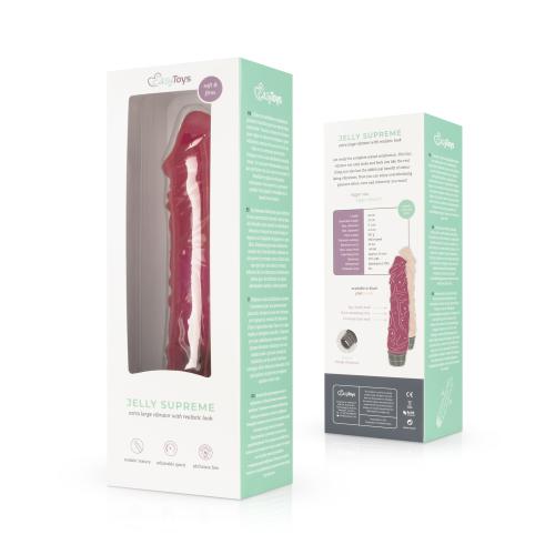 Jelly Supreme - Realistischer Vibrator - Pink/Glitzer – Bild 2