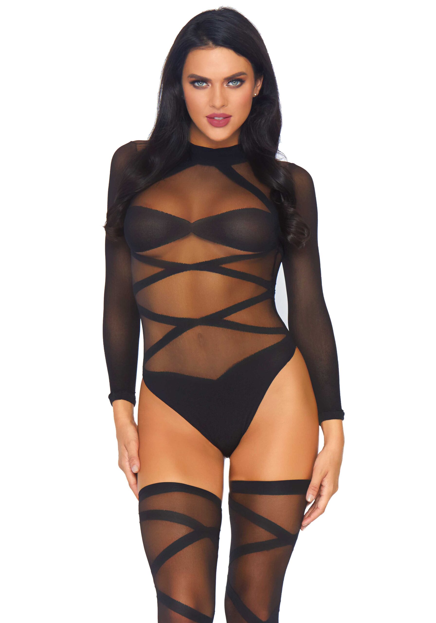 Bodysuit und Strumpfhosen
