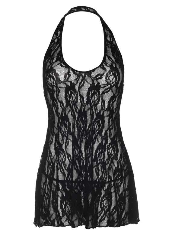Halter Rose Lace Dress – Bild 3