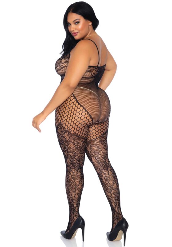 Tank-Bodystocking aus Spitze und Netz – Bild 2