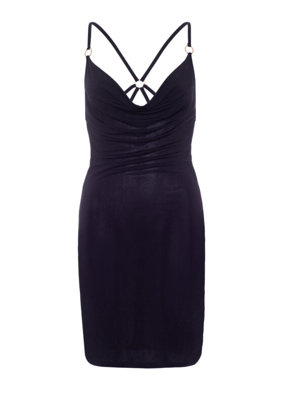Schlankes, tief ausgeschnittenes Kleid – Bild 4