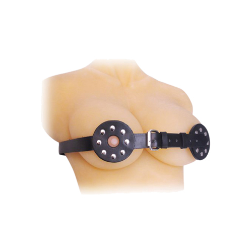 Brust Bondage Harness mit Spikes und Nippellöchern – Bild 3